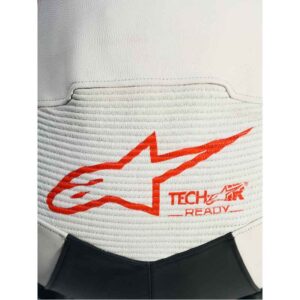 Mono Alpinestars STELLA GP-R7 1PC LEATHER SUIT WHITE BLACK RED FLUO