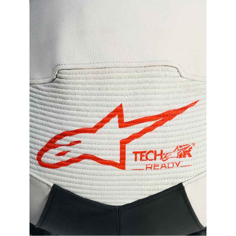 Mono Alpinestars STELLA GP-R7 1PC LEATHER SUIT WHITE BLACK RED FLUO