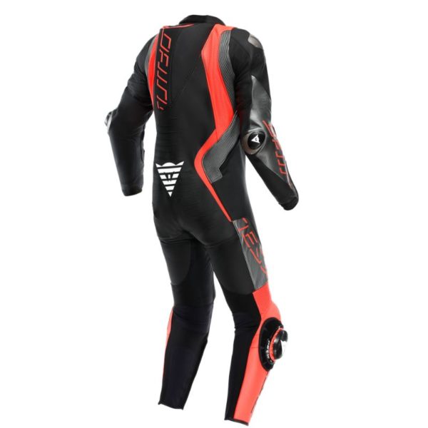 Mono Dainese AUDAX D-ZIP 1PC PERF. BLACK RED FLUOR ANTHARACITE