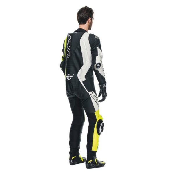 Mono Dainese AUDAX D-ZIP 1PC PERF. BLACK YELLOW FLUOR WHITE