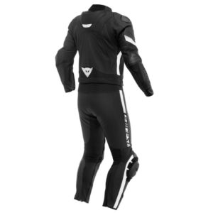 Mono Dainese AVRO 4 CUERO 2 PIEZAS NEGRO-MATE NEGRO-MATE BLANCO