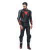 Mono Dainese LAGUNA SECA 5 2PCS TRAJE CUERO NEGRO ANTRACITA ROJO FLUOR - Imagen 6