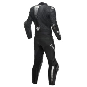 Mono Dainese LAGUNA SECA 5 TRAJE PIEL 2 PIEZAS S/T NEGRO NEGRO BLANCO