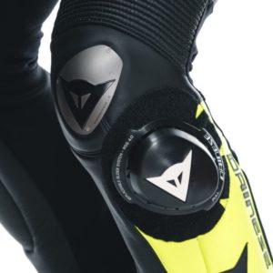 Mono Dainese MISANO 3 PERF. D-AIR® 1PC LEATHER SUIT BLACK/ANTHRACITE/FLUO-YELLOW