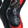 Mono Dainese MISANO 3 PERF. D-AIR® 1PC LEATHER SUIT BLACK/RED/FLUO-RED - Imagen 3