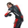 Mono Dainese MISANO 3 PERF. D-AIR® 1PC LEATHER SUIT BLACK/RED/FLUO-RED - Imagen 7