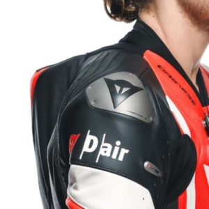 Mono Dainese MISANO 3 PERF. D-AIR® 1PC LEATHER SUIT BLACK/RED/FLUO-RED