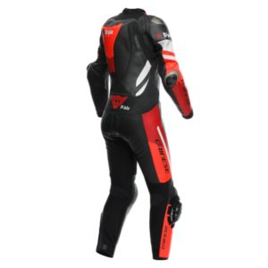 Mono Dainese MISANO 3 PERF. D-AIR® 1PC LEATHER SUIT WMN BLACK/RED/FLUO-RED