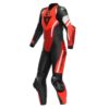 Mono Dainese MISANO 3 PERF. D-AIR® 1PC LEATHER SUIT WMN BLACK/RED/FLUO-RED