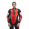 Mono Dainese MISANO 3 PERF. D-AIR® 1PC LEATHER SUIT WMN BLACK/RED/FLUO-RED - Imagen 11