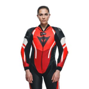 Mono Dainese MISANO 3 PERF. D-AIR® 1PC LEATHER SUIT WMN BLACK/RED/FLUO-RED