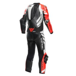 Mono Dainese MUGELLO 3 PERF. D-AIR® 1PC LEATHER SUIT BLACK/FLUO-RED/WHITE