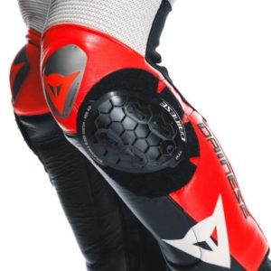 Mono Dainese MUGELLO 3 PERF. D-AIR® 1PC LEATHER SUIT BLACK/FLUO-RED/WHITE