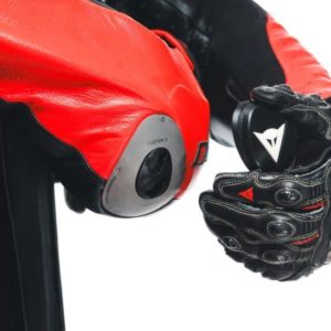 Mono Dainese MUGELLO 3 PERF. D-AIR® 1PC LEATHER SUIT BLACK/FLUO-RED/WHITE