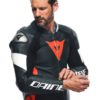 Mono Dainese TOSA 1 PCS CUERO PERF  BLACK FLUO-RED WHITE - Imagen 8