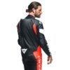 Mono Dainese TOSA 1 PCS CUERO PERF  BLACK FLUO-RED WHITE - Imagen 2