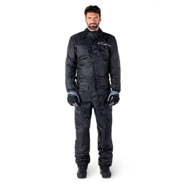 Mono de lluvia impermeable Alpinestars HURRICANE RAIN V2 BLACK