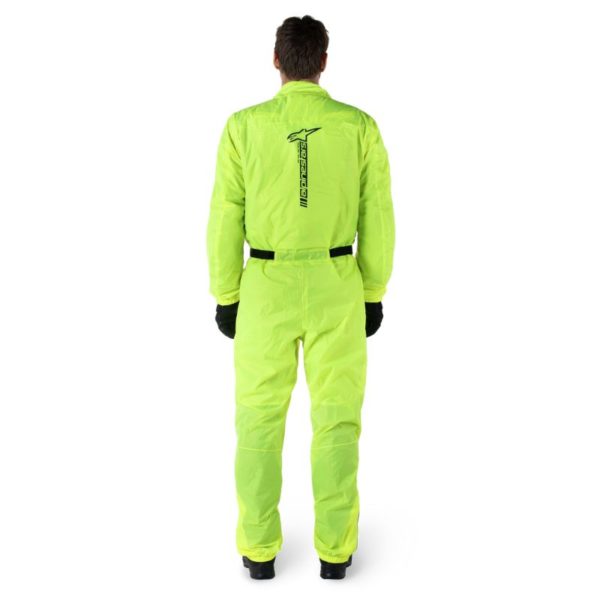 Mono de lluvia impermeable Alpinestars HURRICANE RAIN V2 YELLOW FLUO