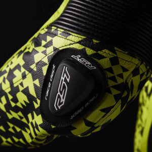 Mono de piel RST Pro Series D3O Airbag negro amarillo neón