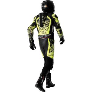 Mono de piel RST Pro Series D3O Airbag negro amarillo neón