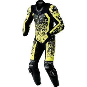Mono de piel RST Pro Series D3O Airbag negro amarillo neón