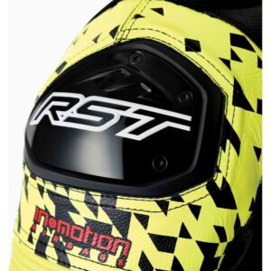 Mono de piel RST Pro Series D3O Airbag negro amarillo neón