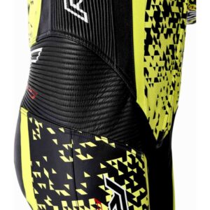 Mono de piel RST Pro Series D3O Airbag negro amarillo neón