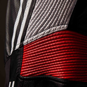 Mono de piel RST Race Dept V4.2 D3O Airbag negro rojo blanco