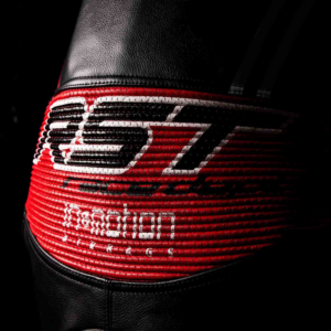 Mono de piel RST Race Dept V4.2 D3O Airbag negro rojo blanco