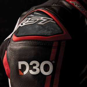 Mono de piel RST Race Dept V4.2 D3O Airbag negro rojo blanco
