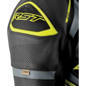 Mono de piel RST S1 D3O negro amarillo
