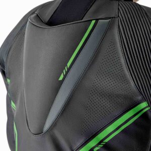 Mono de piel RST S1 D3O negro verde neón