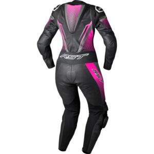 Mono de piel RST Tractech Evo D3O mujer negro rosa