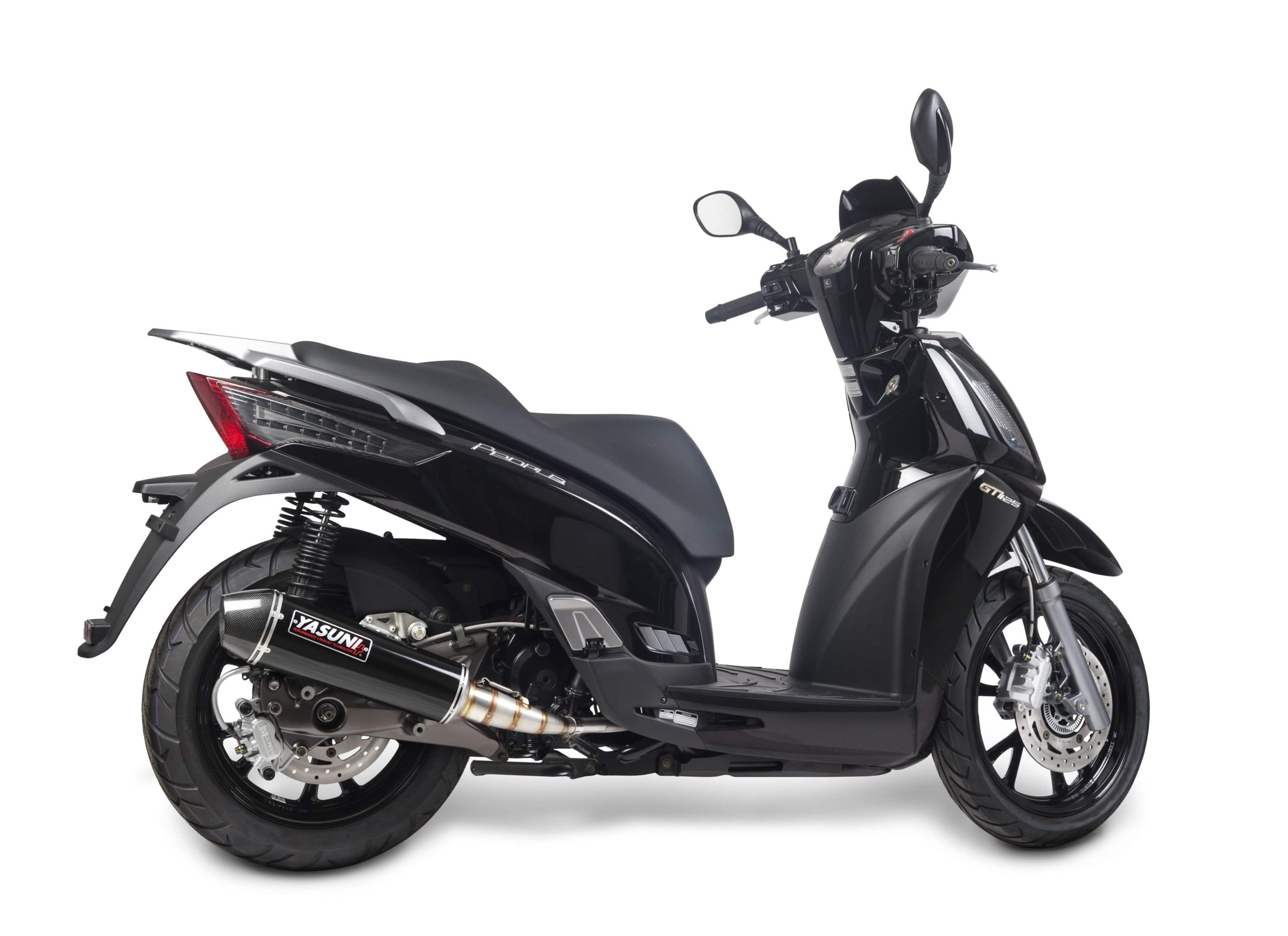 Escape homologado Yasuni 4T Silenc. Black Carbon Kymco People 125