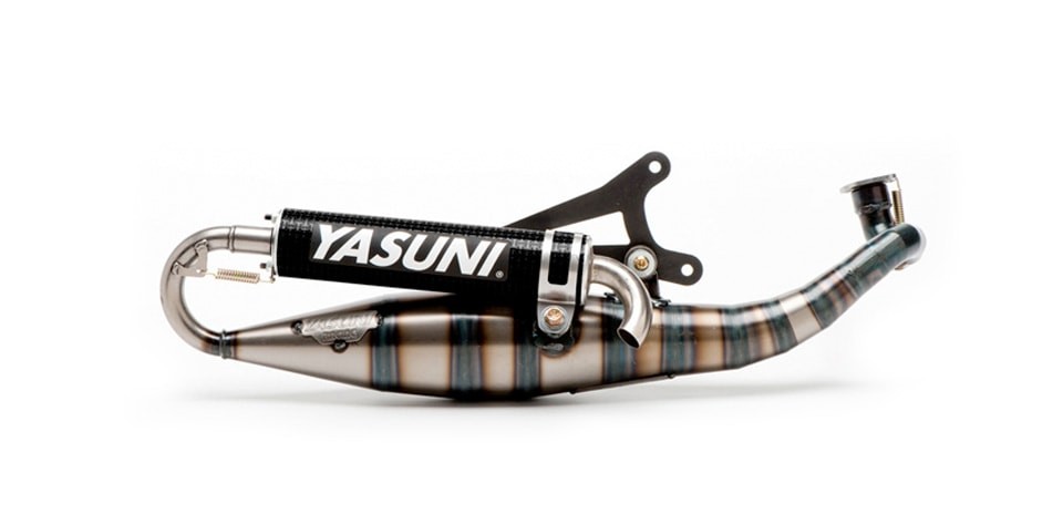 Escape homologado 2T Yasuni Carrera 16/07 Silenc. Carbono Aprilia SR, Rally / Benelli K2