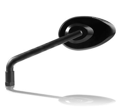 Espejo retrovisor para moto Barracuda STONE NEGRO (par)