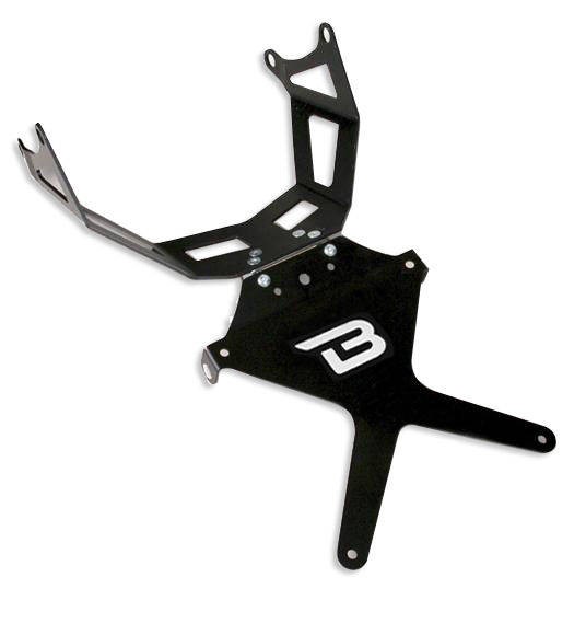 Portamatrículas CBR 600 RR 03-06 y CBR1000 RR 03-07 HP6104-RR-BN Barracuda