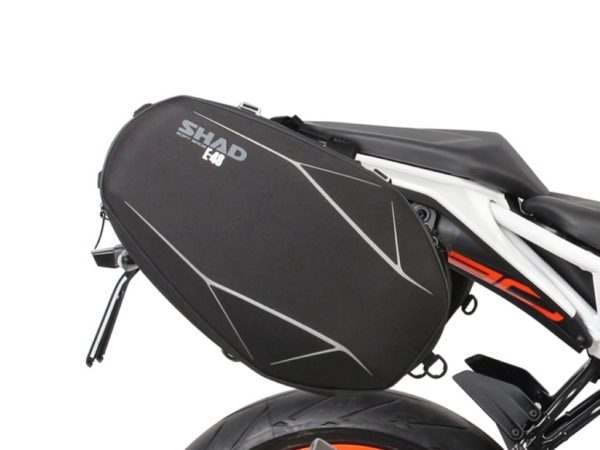 SOPORTE / FIJACIONES SHAD LATERALES DE MALETA SIDE BAG KTM DUKE 125/390 2017