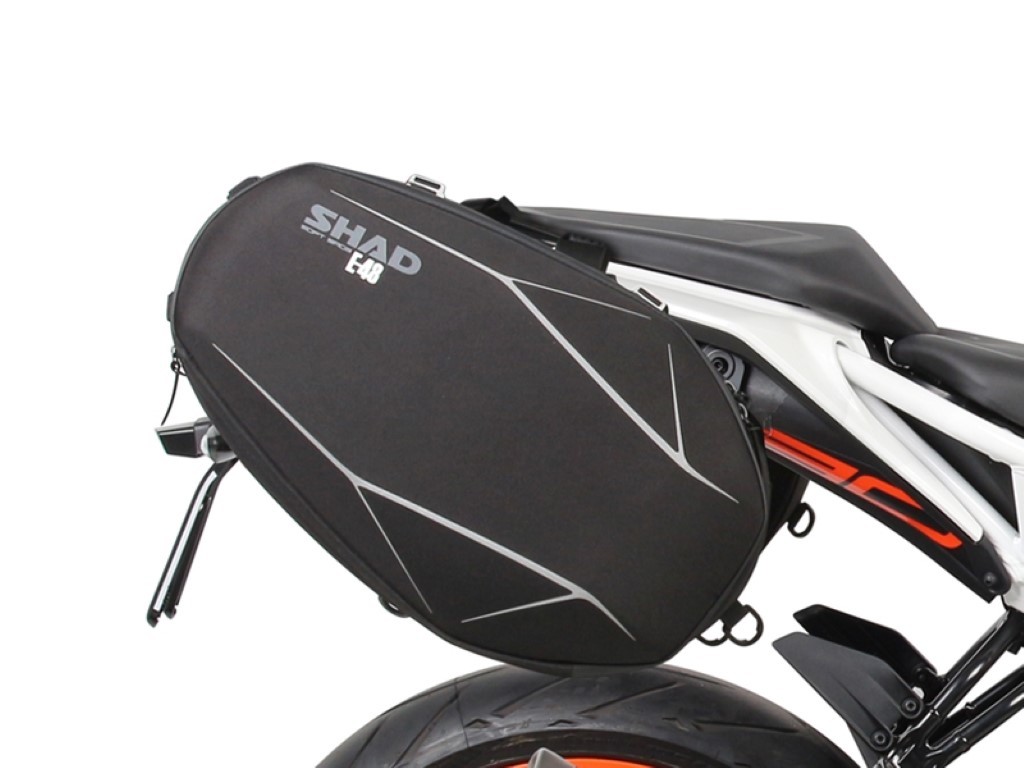 SOPORTE / FIJACIONES SHAD LATERALES DE MALETA SIDE BAG KTM DUKE 125/390 2017