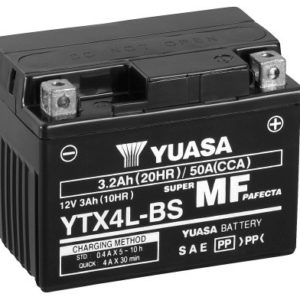 YUASA - Batería Yuasa YTX4L-BS Sin Mantenimiento -