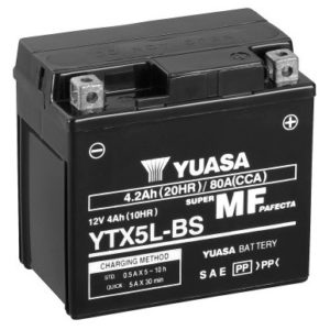 YUASA - Batería Yuasa YTX5L-BS Sin Mantenimiento -