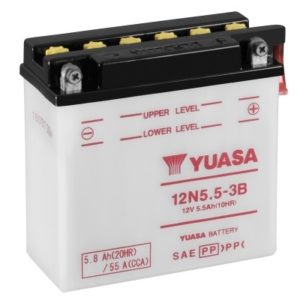 YUASA - Batería Yuasa 12N5.5-3B Combipack -