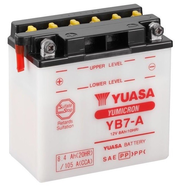 Batería Yuasa YB7-A Combipack Convencional