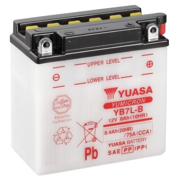 YUASA - Batería Yuasa YB7L-B Combipack -