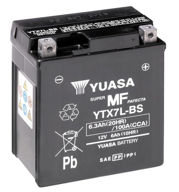 YUASA - Batería Yuasa YTX7L-BS Sin Mantenimiento -