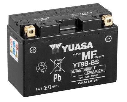 Batería Yuasa YT9B-BS Sin Mantenimiento