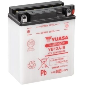 YUASA - Batería Yuasa YB12A-B Combipack -