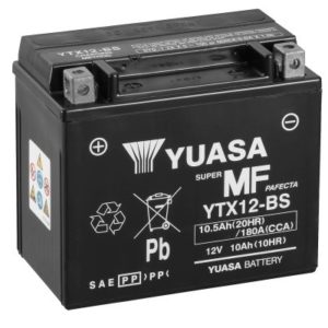 YUASA - Batería Yuasa YTX12-BS Sin Mantenimiento -