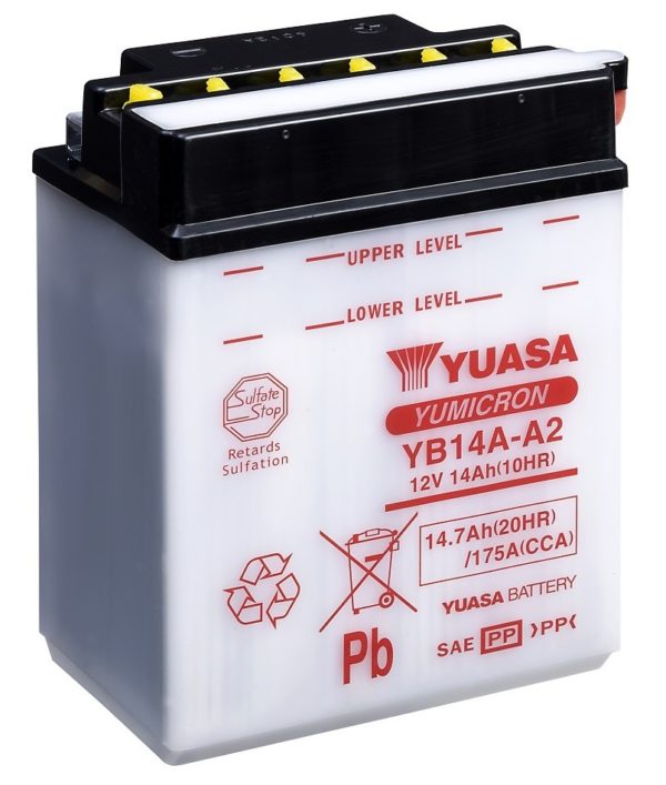 YUASA - Batería Yuasa YB14A-A2 Combipack -