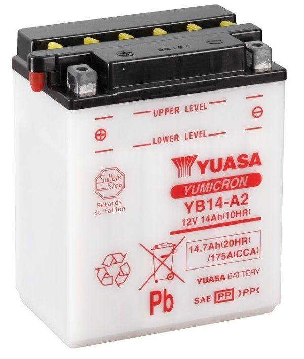 YUASA - Batería Yuasa YB14-A2 Combipack -